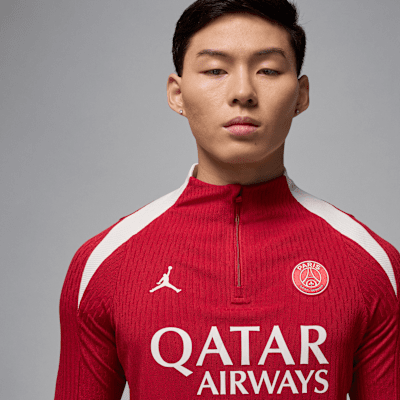 Nike Cuarta Equipación Strike Elite París Saint-GermainCamiseta De Entrenamiento De Fútbol De Tejido Knit Jordan Dri-FIT ADV - Hombre