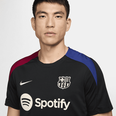 Nike FC Barcelona StrikeCamiseta De Fútbol De Manga Corta De Tejido Knit Nike Dri-FIT - Hombre