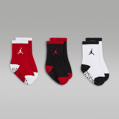 Nike Jordan JumpmanCalcetines Hasta El Tobillo Con Agarre (3 Pares) - Bebé