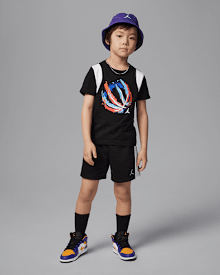 Nike JordanConjunto de dos piezas con pantalón corto Bball Fire Mixed - Niño/a pequeño/a