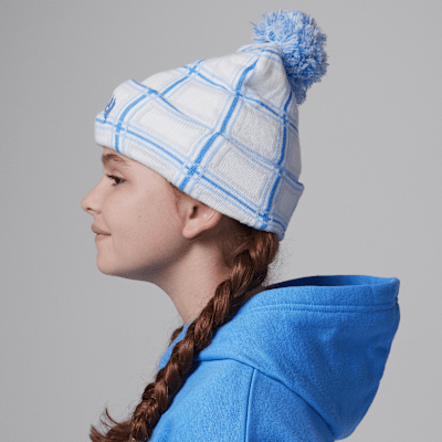 Nike JordanGorro Con Pompón Y Estampado A Cuadros Para Invierno - Niño/a