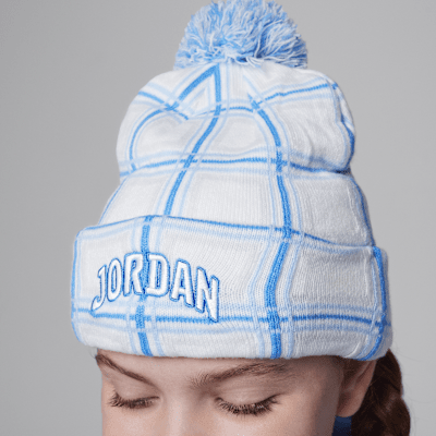 Nike JordanGorro Con Pompón Y Estampado A Cuadros Para Invierno - Niño/a