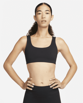 Nike Nike Alate All USujetador deportivo de sujeción ligera con forro ligero y cuello en U - Mujer