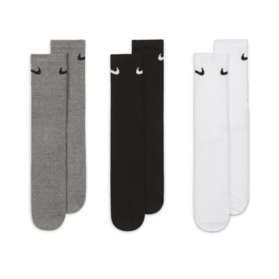 Nike Nike Everyday LightweightCalcetines Largos De Entrenamiento (3 pares)