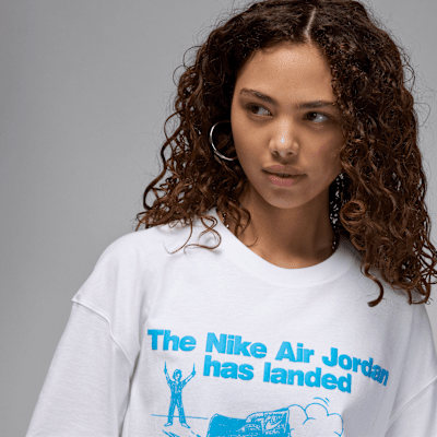 Nike JordanCamiseta Oversize Con Estampado - Mujer