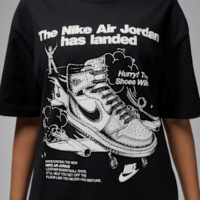 Nike JordanCamiseta Oversize Con Estampado - Mujer