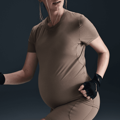 Nike Nike (M) OneCamiseta De Manga Corta Con Ajuste Entallado Dri-FIT (Maternity) - Mujer