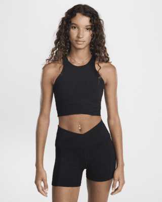 Nike Nike One TwistSujetador deportivo de sujeción ligera con forro ligero y escote alto - Mujer