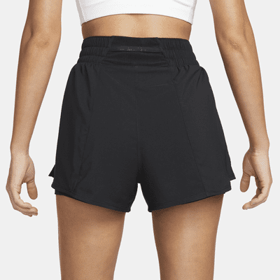 Nike Nike OnePantalón Corto De 8 cm Con Talle Alto Y Diseño 2 En 1 Dri-FIT - Mujer