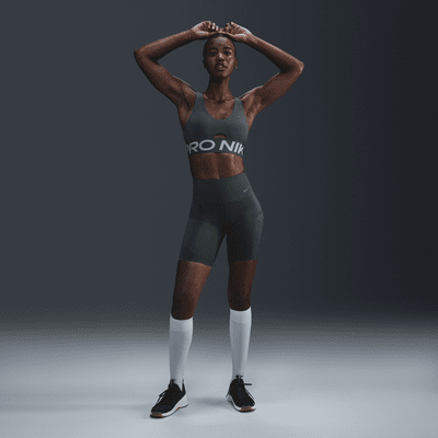 Nike Nike Pro Indy PlungeSujetador Deportivo De Sujeción Media Con Almohadilla - Mujer