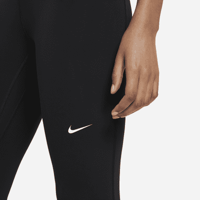 Nike Nike ProLeggings Cortos De Talle Medio Con Panel De Malla - Mujer