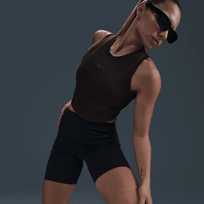 Nike Nike Sportswear Chill KnitCamiseta De Tirantes Corta Y Ceñida Con Canalé Mini - Mujer