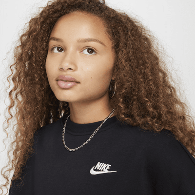 Nike Nike Sportswear Club FleeceSudadera De Cuello Redondo Y Ajuste Amplio - Niña