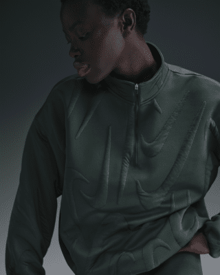 Nike Nike Sportswear CollectionSudadera oversize con cremallera de 1/4 y logotipo - Mujer