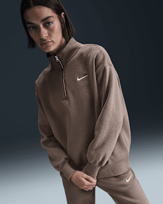 Nike Nike Sportswear Phoenix FleeceSudadera de ajuste oversize con cremallera de 1/4 - Mujer