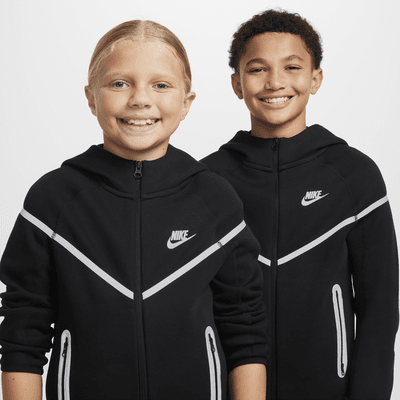 Nike Nike Sportswear Tech FleeceSudadera Con Capucha Y Cremallera Completa De Diseño Reflectante - Niño