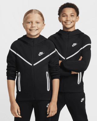 Nike Nike Sportswear Tech FleeceSudadera con capucha y cremallera completa de diseño reflectante - Niño