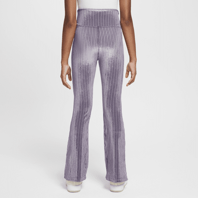 Nike Nike SportswearLeggings De Canalé Acampanados De Talle Alto - Niña