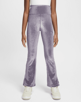 Nike Nike SportswearLeggings de canalé acampanados de talle alto - Niña