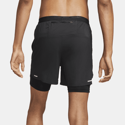 Nike Nike StridePantalón Corto De Running Híbrido Dri-FIT De 13 cm - Hombre