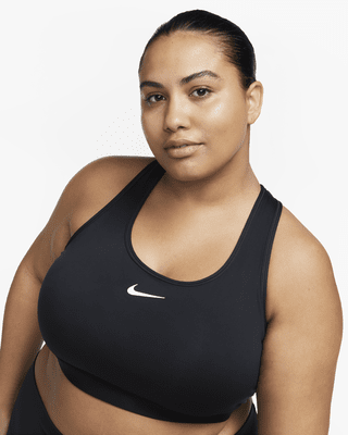 Nike Nike Swoosh Medium SupportSujetador deportivo con acolchado (Talla grande) - Mujer