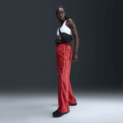 Nike Nike WindrunnerPantalón De Talle Alto Y Tejido Woven Con Dobladillo Abierto - Mujer