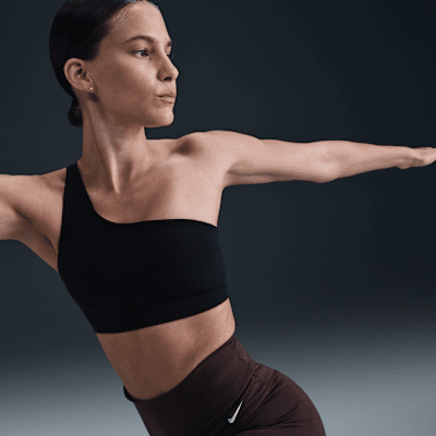 Nike Nike Zenvy AsymmetricalSujetador Deportivo De Sujeción Ligera Con Almohadilla - Mujer