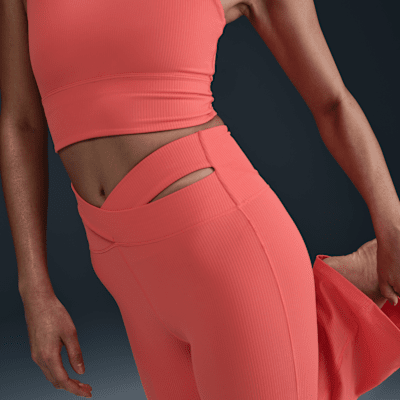 Nike Nike Zenvy RibLeggings Acampanados De Talle Alto Y Sujeción Ligera - Mujer