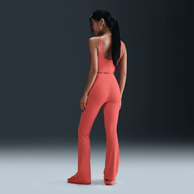 Nike Nike Zenvy RibLeggings Acampanados De Talle Alto Y Sujeción Ligera - Mujer