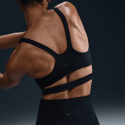 Nike Nike Zenvy RibSujetador Deportivo De Sujeción Ligera Con Almohadilla - Mujer