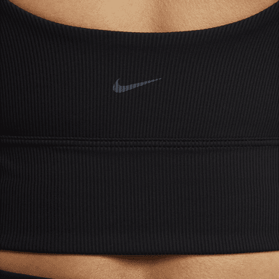 Nike Nike Zenvy RibSujetador Deportivo De Sujeción Ligera Sin Almohadilla Con Escote Alto - Mujer