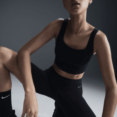 Nike Nike ZenvyPantalón Corto De Ciclismo De 20 cm De Talle Alto Y Sujeción Ligera - Mujer