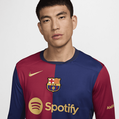 Nike Primera Equipación Stadium FC Barcelona 2024/25Camiseta De Fútbol De Manga Larga Replica Nike Dri-FIT - Hombre