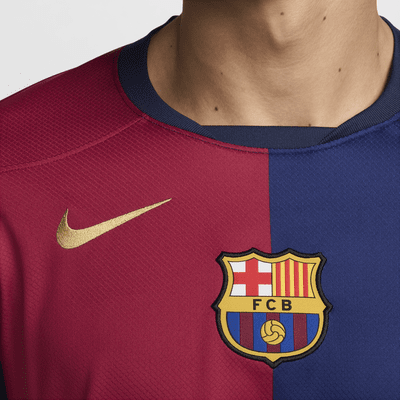 Nike Primera Equipación Stadium FC Barcelona 2024/25Camiseta De Fútbol De Manga Larga Replica Nike Dri-FIT - Hombre