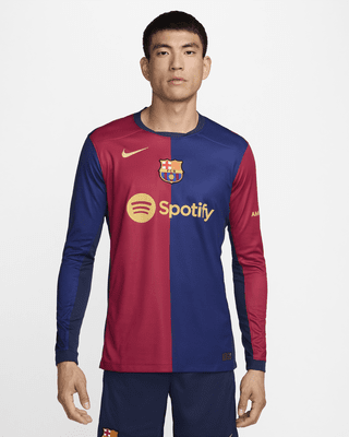 Nike Primera equipación Stadium FC Barcelona 2024/25Camiseta de fútbol de manga larga Replica Nike Dri-FIT - Hombre