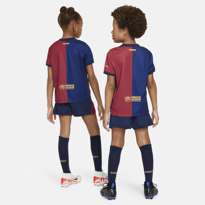 Nike Primera Equipación Stadium FC Barcelona 2024/25Equipación De Tres Piezas De Fútbol Replica Nike - Niño/a Pequeño/a