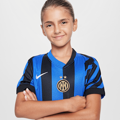 Nike Primera Equipación Stadium Inter De Milán 2024/25Camiseta De Fútbol Replica Nike Dri-FIT - Niño/a