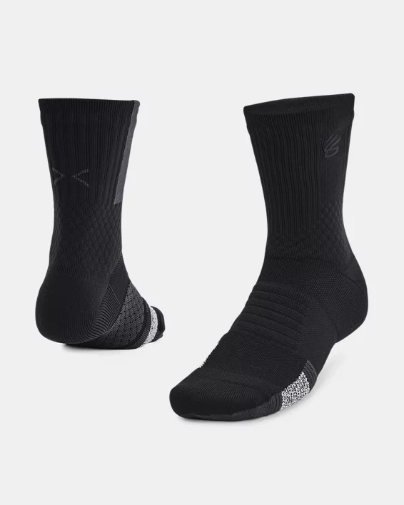 Under Armour Calcetines Curry ArmourDry™ Playmaker Mid-Crew unisex  