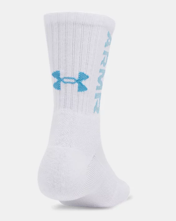 Under Armour Calcetines UA 3-Maker Mid-Crew Unisex - Paquete De 3  