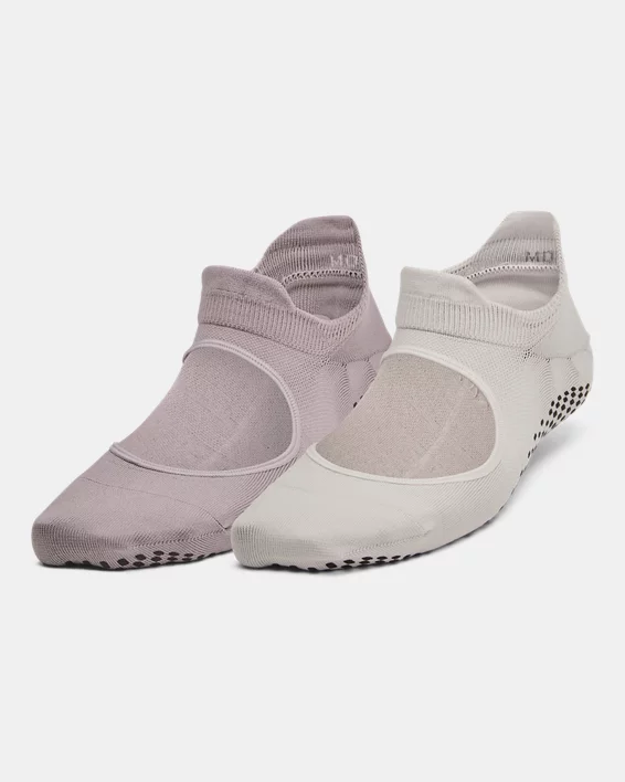 Under Armour Calcetines UA Breathe Balance para mujer - Paquete de 2  