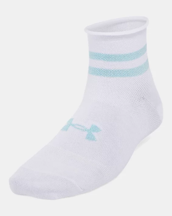 Under Armour Calcetines UA Essential Quarter Para Mujer - Paquete De 3  