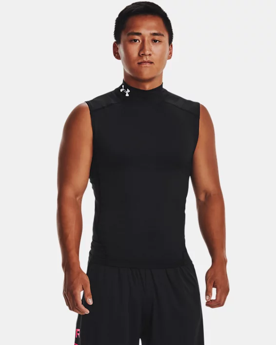 Under Armour Camiseta de cuello cerrado sin mangas HeatGear® para hombre  