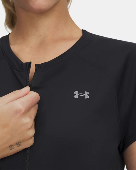 Under Armour Camiseta De Manga Corta Con Cremallera UA Trail Run Para Mujer  