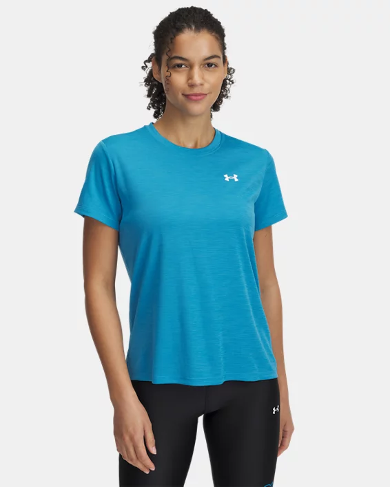Under Armour Camiseta de manga corta con textura UA Tech™ para mujer  