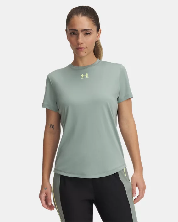 Under Armour Camiseta de manga corta de entrenamiento UA Challenger Pro para mujer  