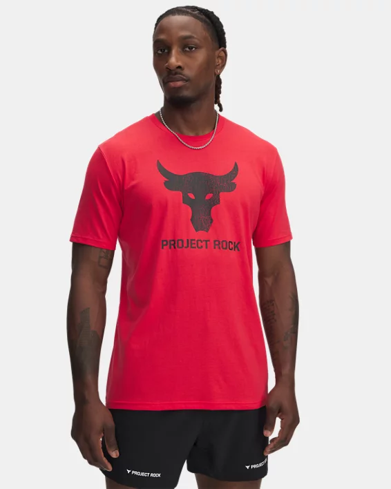Under Armour Camiseta de manga corta estampada Project Rock Payoff para hombre  