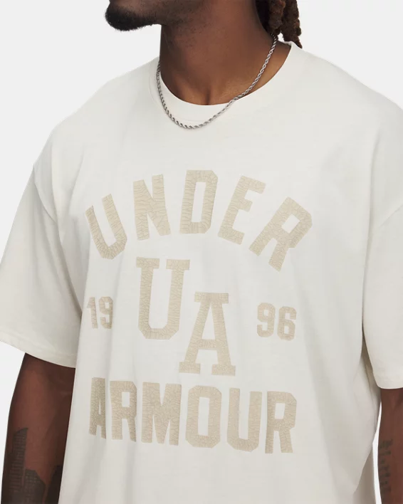 Under Armour Camiseta De Manga Corta Oversize UA Heavyweight Varsity Para Hombre  