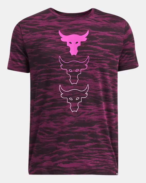 Under Armour Camiseta de manga corta Project Rock Printed para niño  