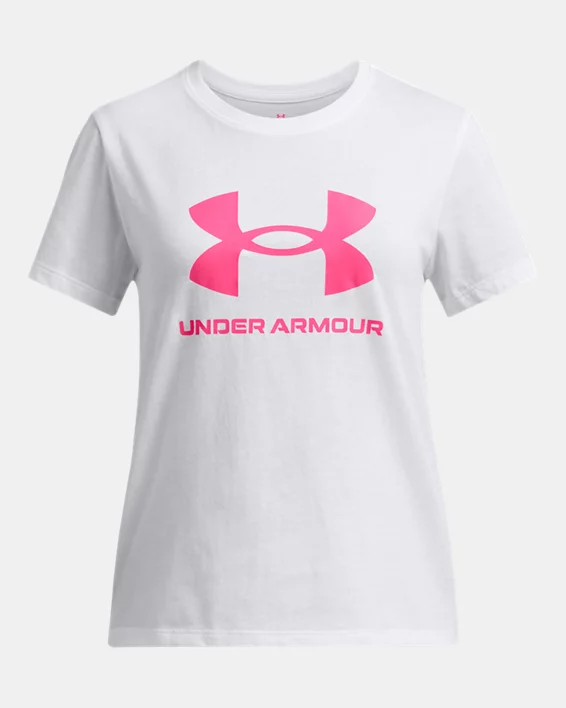 Under Armour Camiseta de manga corta UA Big Logo para niña  