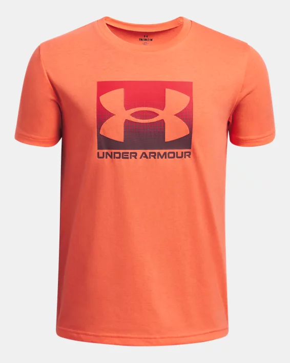 Under Armour Camiseta de manga corta UA Boxed Sports para niño  